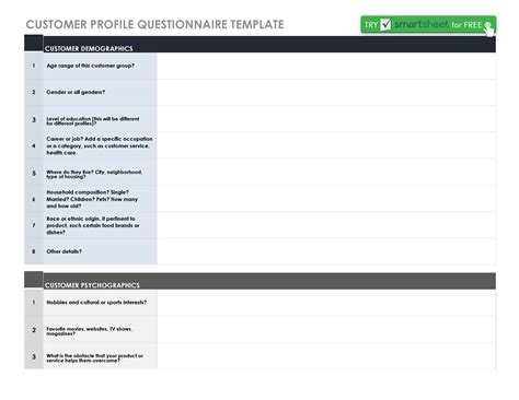 Image result for Customer Profile Template