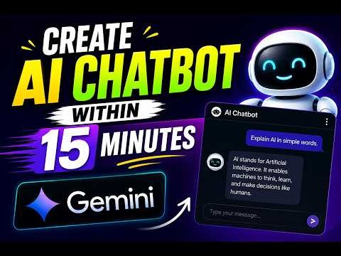 Build Your First AI Chatbot in 15 Minutes | Gemini API + Streamlit (Step-by-Step)