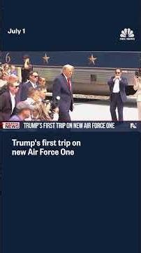 Trump's first trip on new Air Force One