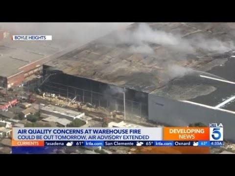 LAFD aims to extinguish week‑long Boyle Heights fire by midweek