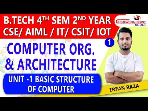 Lec 1 | Introduction to Basic Structure of Computer | RGPV Computer Organization and Architecture