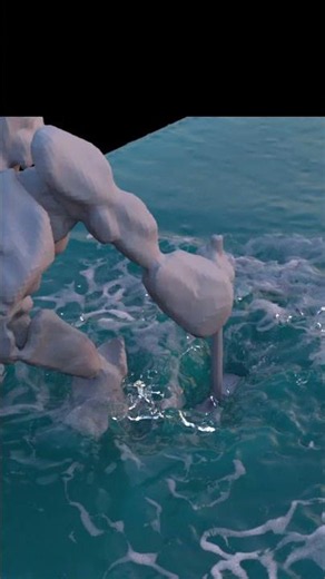 Houdini 21 FLIP Simulation #vfx #cinematic #houdinifx