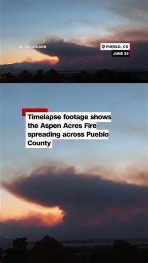 Dramatic video shows Aspen Acres Fire growing