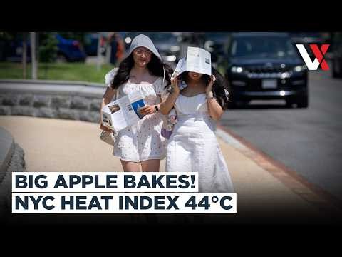 NYC Heatwave Crisis | New Yorkers Flock to Cooling Centres as Temperatures Soar | VERTEX