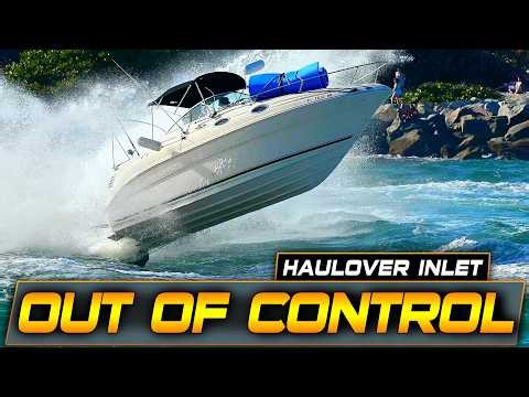 FULL SEND GONE WRONG !! BOAT GOES AIRBORNE AT HAULOVER INLET | BOAT ZONE