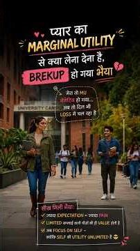 Breakup Nahi... Economics Hai! 😂 Marginal Utility Explained in 60 Seconds | #Shorts #nawabistudies.