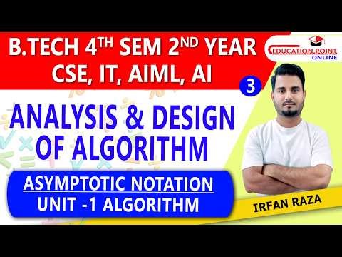 Lec 3 | Asymptotic Notation | RGPV Analysis Design of Algorithm (ADA) RGPV B.Tech 4th Sem