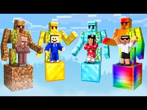 One Block Golem Battle in Minecraft..