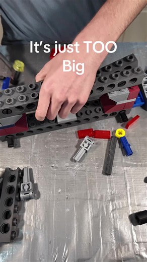 This was nothing but struggle - EPISODE 7 3D Printing the LEGO Malevolence at 300% Scale adding 1 piece for every 100 followers #starwars #lego #3dprinting #diy #mikemakes