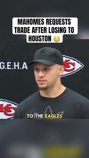 “I want a trade to the Eagles” - Patrick Mahomes Post Game Interview - Texans vs Chiefs