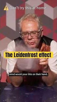 Why do water drops 'run around' on hot surfaces? The #Leidenfrost effect #scienceexplained #science