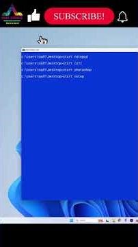 How to Start a Program, Create and Rename a File in CMD | Windows Command Prompt Tutorial