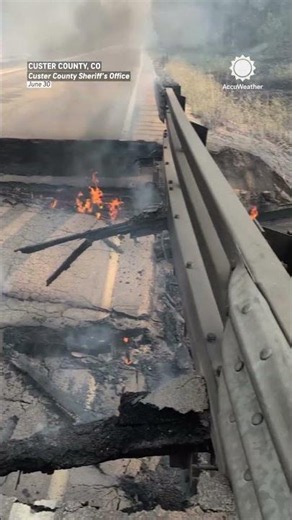 Bridge MELTS in Fire, Traps Firefighters
