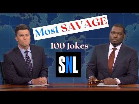 Colin Jost & Michael Che 's 100 Most Savage Jokes | SNL Weekend Update