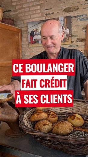 Ce boulanger permet aux clients de repartir avec leur pain sans payer immédiatement. Un système basé sur la confiance et qui lui permet de défendre le paiement en espèces. 🥖🪙