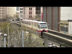 The Monorail in Seattle, Washington, USA 2021 (4k)