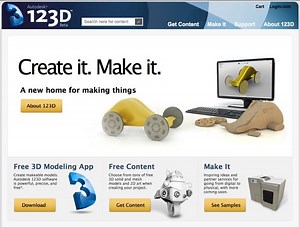 Autodesk 123D – Free 3D Modeling Software, 3D Models, DIY Projects, Personal Fabrication Tools