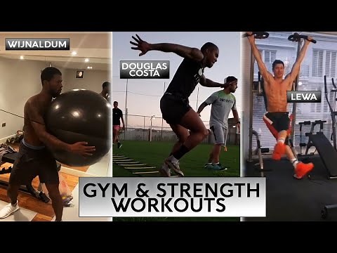 Football Players Strength & Gym Workouts 💪 Home Workout Routines