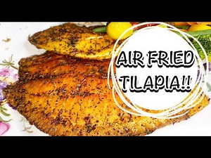 HOW TO AIR FRY TILAPIA FISH😋😋| AIR FRIED FISH| AIR FRIED TILAPIA| INSIGNIA 3.4 QT| NIJAH J