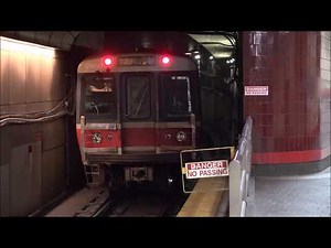 THE TRAINS OF MBTA RED LINE SUBWAY