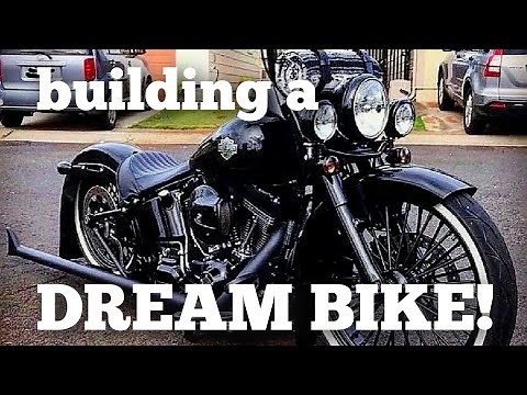 Building a custom Motorcycle, The Harley dream build part 1, HARLEY DAVIDSON BUILD