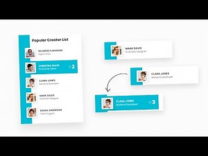 CSS List UI Design with Cool Hover Effect | Html CSS ‪@OnlineTutorialsYT‬