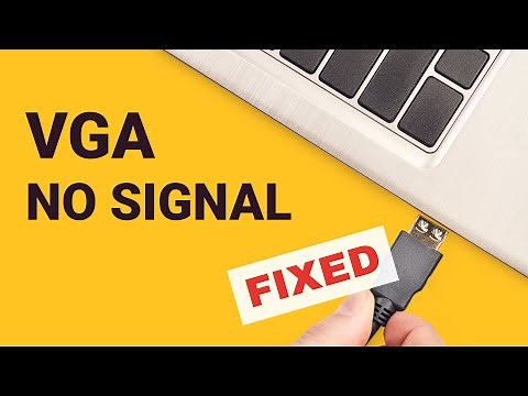How to fix VGA no signal problem on Windows