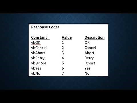 How to use the VBA Msgbox function to collect input and display output