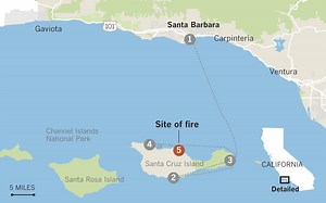 California boat fire: Mapping the Conception’s final voyage