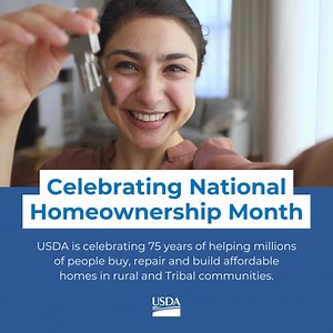 For 75 years, USDA Rural Development has provided affordable home loans & grants. Learn more about these programs and how USDA helps millions of rural families achieve homeownership! https://usda.exposure.co/homeownership-month #HomeownershipMonth | U.S. Department of Agriculture