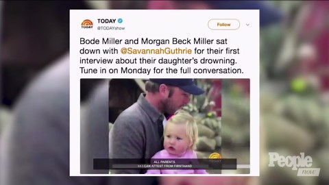 Bode Miller and wife speak out in interview after daughter's drowning