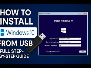 How to Install Windows 10 from USB | Full Step-by-Step Guide