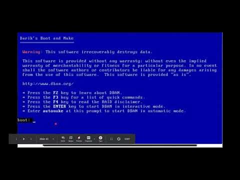 Wiping Hard Drives Using DBAN (Bootable USB)
