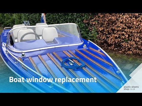 Replacing a boat window with acrylic sheet (Customer project) | Plasticsheetsshop.co.uk