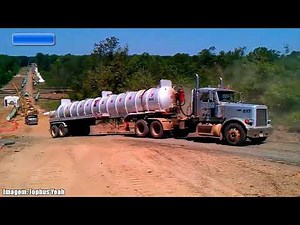 HEAVY TRUCK EXTREME FAILS ,HEAVY LOADED TRUCK CRASH COMPILATION