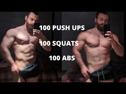 100 PUSH UPS, 100 SQUATS, 100 SIT UPS - 30 VARIATIONS (300 REPS)
