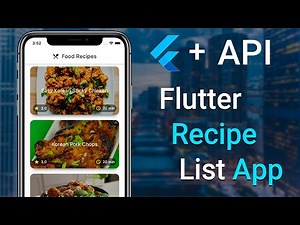 Oflutter: Create a Recipe List App using Flutter and API