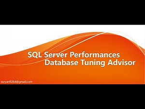 Improve SQL Server Performance by using Profiler and Database tuning advisor || Creating traces