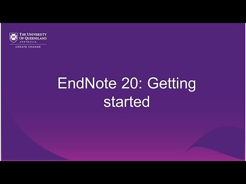 EndNote 20: Getting started