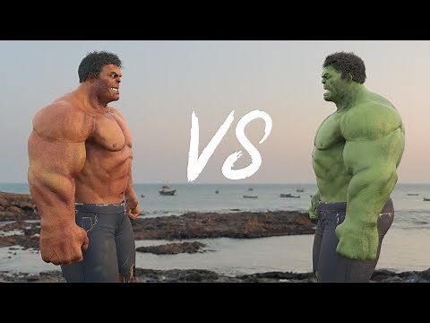 #Superheroes Hulk VS Red Hulk - Dance Battle In Real Life 4K !
