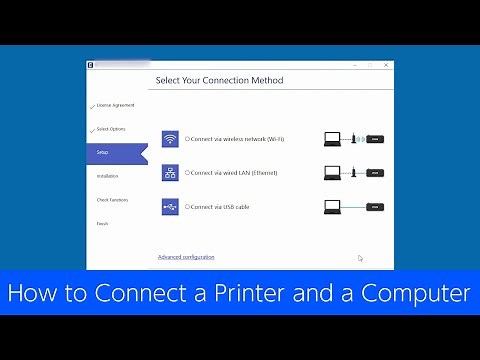 How to Connect a Printer and a Computer