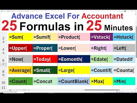 25 Essential Excel Formulas Everyone Needs to Know