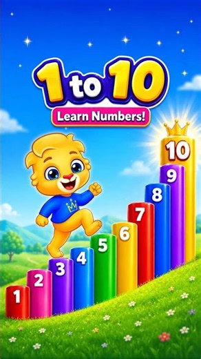 Numbers for Toddlers 1-10 | Count To 10 For Kids | Toddlers Learn Number Counting With Lucas #Shorts