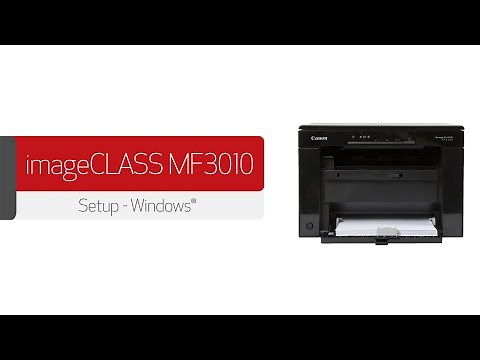 How to Connect your imageCLASS MF3010 to a Windows Computer
