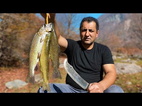 CATCH TROUT WITH HANDS AND COOK IN THE WILDERNESS | TASTES 100x BETTER IN THE NATURE