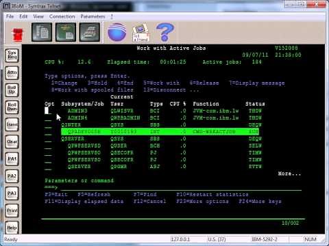 AS400 Tutorial - WRKACTJOB