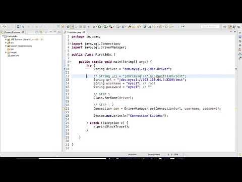 1. Java Database Connectivity Setup. Java | JDBC | Mysql | Maven