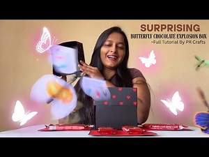 Flying Butterfly Chocolate Explosion Box | Chocolate Explosion Box With Butterfly | Butterfly Box