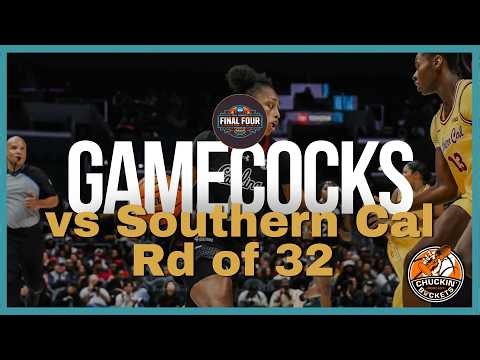 WBB #4 South Carolina Lady Gamecocks vs USC Trojans 2nd Rd | March Madness | Chuckin Buckets