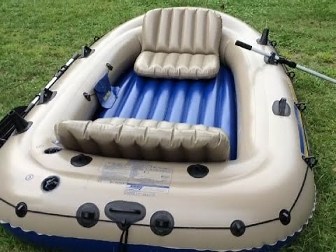 Intex Excursion- 4 Person Raft Boat - Inflating, Features & Specs